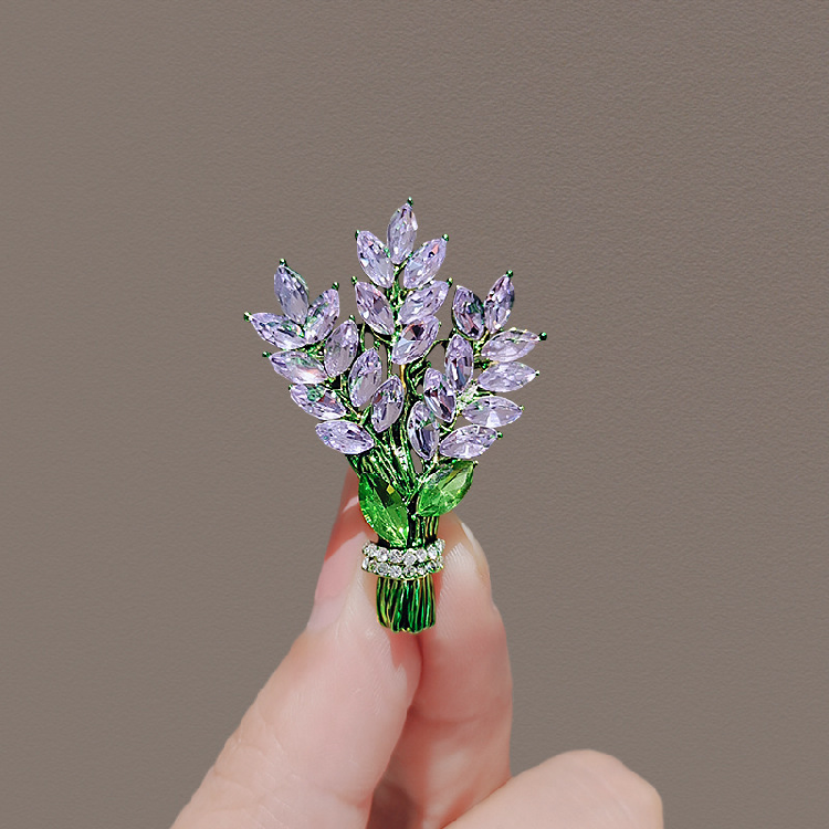 Violet Ember Brooch