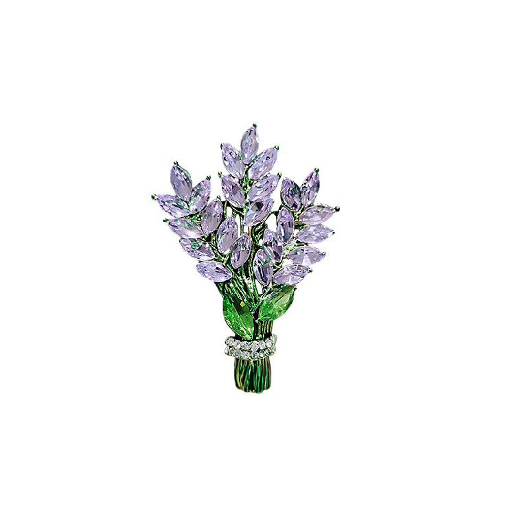 Violet Ember Brooch