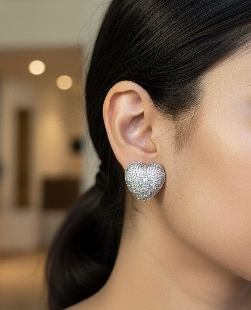 Sugar Heart Studs