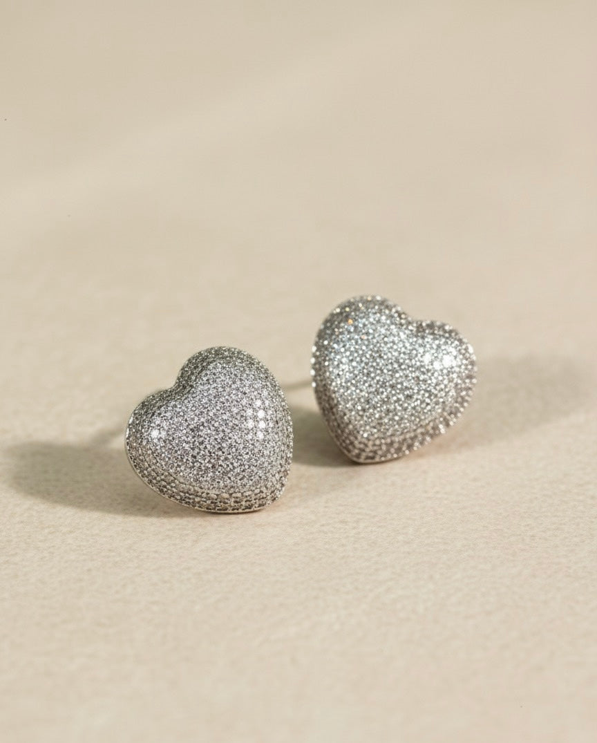Sugar Heart Studs