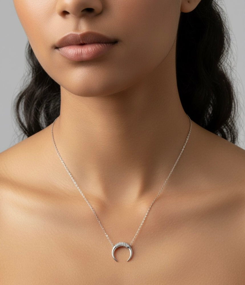 Silver Luna Necklace