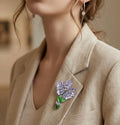Violet Ember Brooch